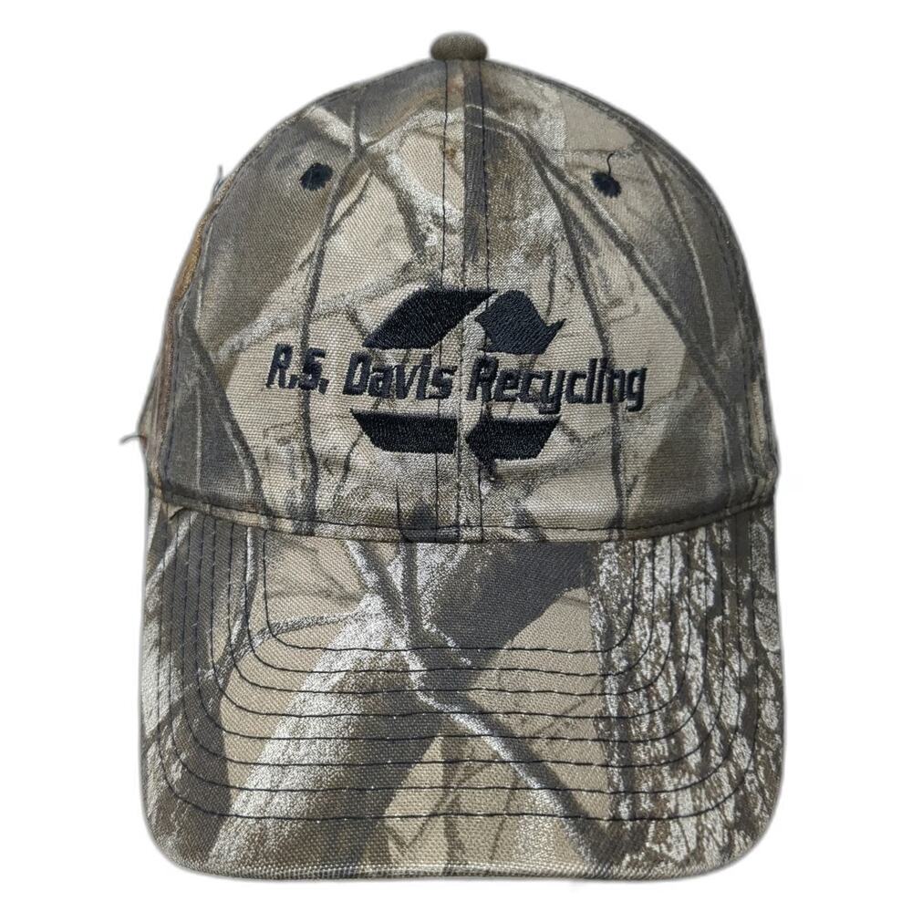 OC Snapback Hat Brown Camo One Size R.S. Davis Recycling Realtree Graphic Logo